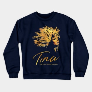 singer tina turner vintage gold silhouette Crewneck Sweatshirt